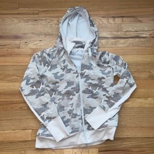 Athleta women’s camo zip-up hoodie size XL